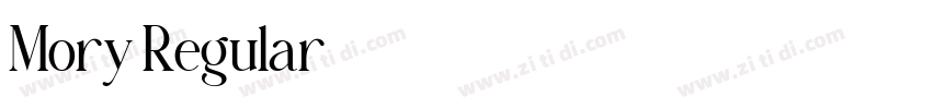 Mory Regular字体转换 Mory Regular字体转换